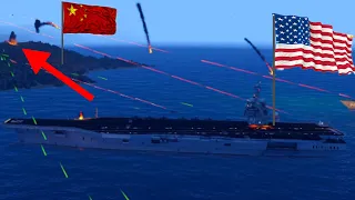 ArmA 3 - US vs China in South Arma Sea! - Aircraft Carrier - C RAM - Phalanx Ciws - ArmA 3