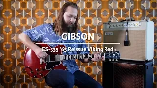 Gibson Custom 63 ES335 Reissue Antique Viking Red 2019 played by Leif de Leeuw | Demo @ TFOA