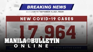 DOH reports 17,964 new cases, bringing the national total to 2,179,770, as of SEPTEMBER 10, 2021