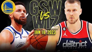 Golden State Warriors vs Washington Wizards Full Game Highlights   Jan 16, 2023