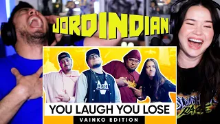 JORDINDIAN | You Laugh You Lose | Vainko Edition | Ft Brodha V & Aishwarya Suresh | Reaction!