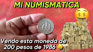 Vendo esta moneda de 200 pesos de 1986 🤑 esto piden por esta moneda por MercadoLibre 💰💰💰🪙