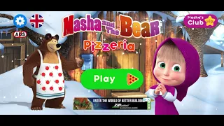 Masha and the Bear Pizzeria Game for Kids - Pizza for a Bear