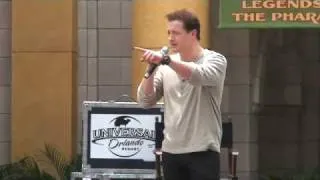 Brendan Fraser at Universal Studios Orlando for The Mummy