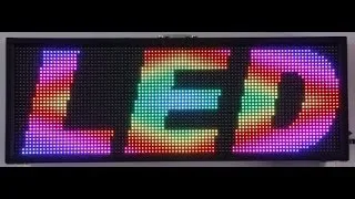 Outdoor Full Color 96x32 Display, Laufschrift, EPISTAR LEDs P10 8500cd/m² extrem hell