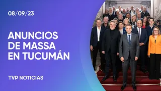 Massa anuncia mayor inversión en obra pública en las provincias