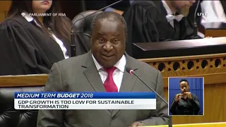 SA Finance Minister Tito Mboweni delivers his first medium term budget speech