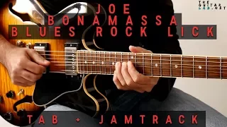 Joe Bonamassa Blues Rock Lick /Tab/JamTrack - TheGuitarLab net