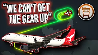 "GEAR WON'T RETRACT"; QantasLink E190 Diverts After Mechanical Issue [ATC audio]