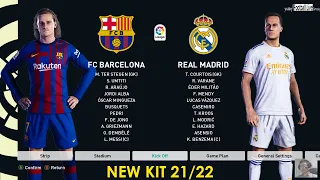 PES 2021 | El Clasico - Barcelona vs Real Madrid | New Kit 21/22 Season | Gameplay