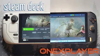 STEAM DECK vs ONEXPLAYER 1S 1195G7 - Assassin's Creed Odyssey