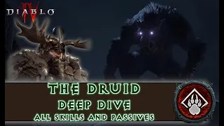 Diablo 4 - Druid 🐺 - Deep dive into all skills and passives! Spirit Boons!!