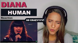 Diana Ankudinova -  "Human" (You are Super) | REACTION!!