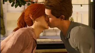 SPIDER-MAN PS4 - PETER PARKER AND MARY JANE KISSES (Gameplay) (PS4 PRO)