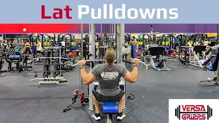 Lat Pulldowns with Versa Gripps