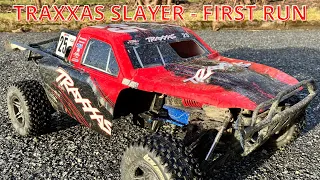 Traxxas Slayer nitro - first run