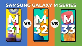 Samsung M33 5G vs Samsung M32 vs M31 | Smartphone Specs Comparison | Samsung Mid Range | 2022