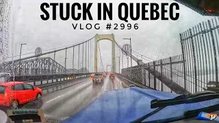 STUCK IN QUEBEC | My Trucking Life | Vlog #2996