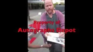 Joss Whedon signing autographs in Seattle