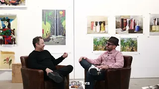 a conversation between JR and vik muniz