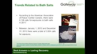 Not Legal, Not Natural, Not Safe - Understanding K2 and Bath Salts Webinar