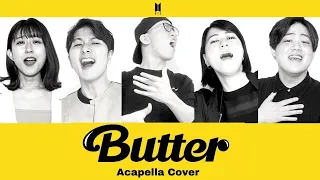 Butter - BTS 歌うま5人でアカペラ 虹色侍ずま × おかのやともか × るーか × Penthouse