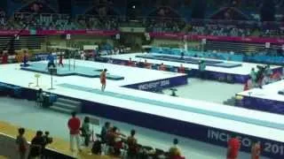 ZOU Kai(CHN) - Vault - Men's team final - Artistic Gymnastic, 2014 Incheon Asian Games