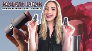 DIOR FOREVER TRANSFER-PROOF LIPSTICK 💄 | 16 hour wear??? | SWATCHES, REVIEW, WEAR TEST