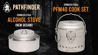 Pathfinder PFM40 Cook Set and New Alcohol Stove