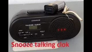 Snooze talking clok - Техника для слепых