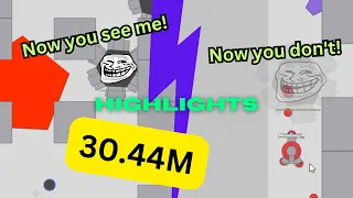 Epic High Score: 30.44m - Invisible Dreadnought, in Arras.io!!! HIGHLIGHTS! || KePiKgamer