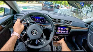 2023 Skoda Superb III Scout 4x4 [2.0 TSI 280 HP] |0-100| POV Test Drive #1805 Joe Black