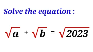 Solve The Equation Ⅰ Maths Olympiad Question Ⅰ You Should Learn This Trick