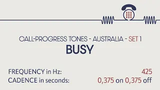 PHONE SOUNDS. Busy tone (Australia). Call-progress tones. Sound effects. SFX