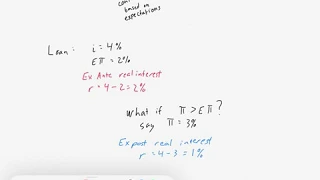 Ex Ante vs Ex Post Real Interest Rates