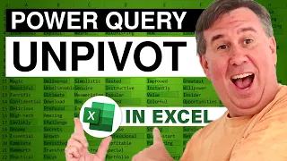 Excel - Unwind Pivot Data - Episode 1787