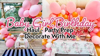 Little Miss Onederful Birthday Party Prep 2022 | Baby Girl Birthday Party | Bella's 1st Birthday