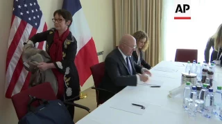 US and French finance ministers meet