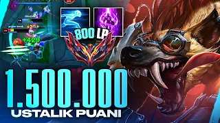 Top lane Warwick'le 800 puana çıkan oyuncuyu analiz ettim