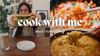 What I Eat in a Day || easy home-cooked recipes, Tteokbokki, cooking for two // ep. 8