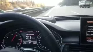 Audi A6 C7 3.0 TDI Quattro 2016 on the Autobahn