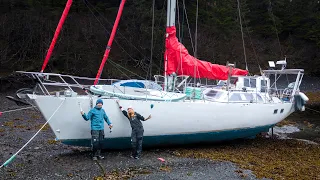 Beaching our 45 ft Boat (1st Time Ever. Great Idea...)