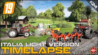 🇮🇹  Ploughing, Spreading Lime & Fertilizer, Feeding Animals ⭐ FS19 Italia Light Version Timelapse