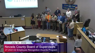 Nevada County Board of Supervisors Meeting July 26, 2022