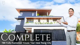 House Tour PA9 • "EVERY Floor is a TREAT!" • Fully-Furnished 7BR House and Lot for Sale near Pasig