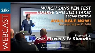 SANS Webcast: Which SANS Pen Test Course Should I Take? w/ Nmap Demo