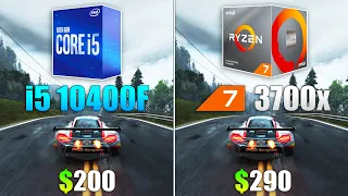 i5 10400F vs Ryzen 7 3700x Test in 9 Games