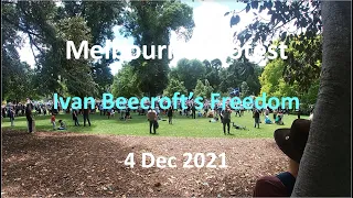 4 Dec 2021 - Melbourne Protest 02: Ivan Beecroft's Freedom