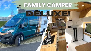 Family Camper Deluxe -Autarker Camperausbau Campervan 4 Personen Aufstelldach - Citröen Jumper
