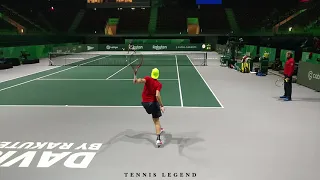 Denis Shapovalov - Explosive and loose (Davis Cup Finals 2019 Practice)